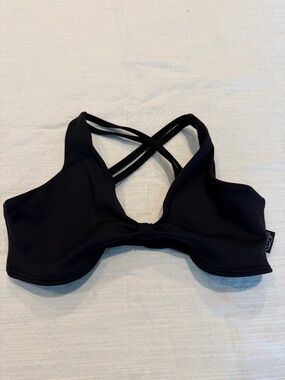 Tiger Friday Black Strappy Women's Bralette/workout Top adult small